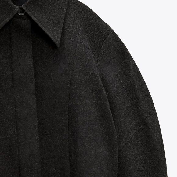 ZARA CROPPED SHIRT JACKET NEW - Picture 7 of 8